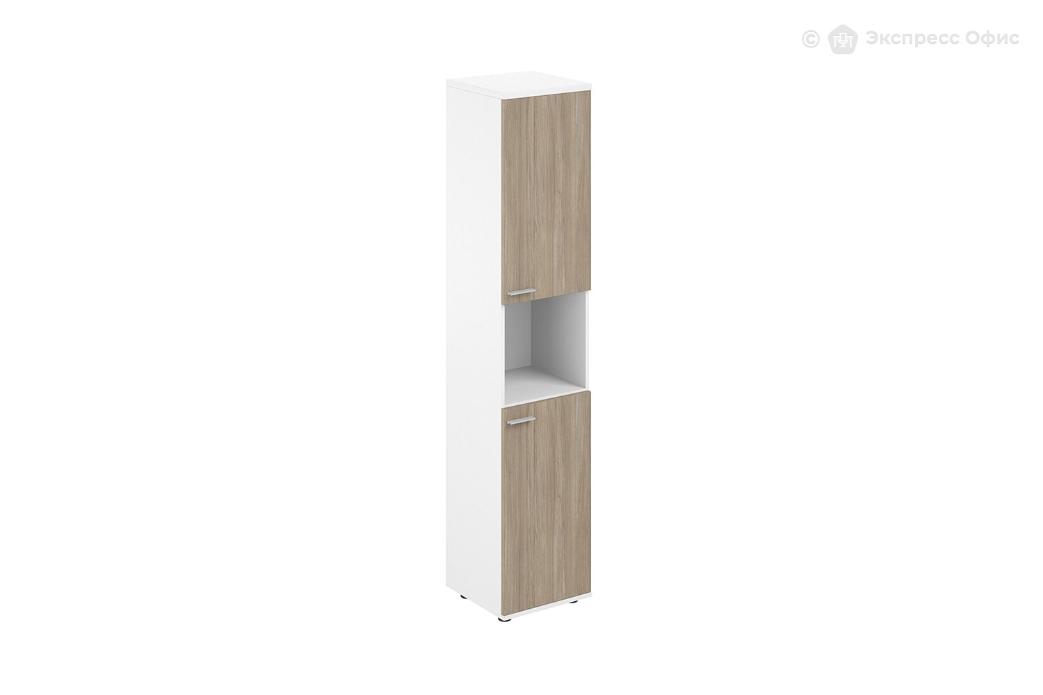 Шкаф для документов высокий с нишей правый Sigma SG.846.WH.OD.OD.R - фото товара 1 из 3