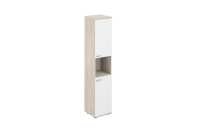 Шкаф для документов высокий с нишей правый Sigma SG.846.OL.WH.WH.R - фото товара 1 из 3