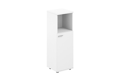 Шкаф для документов средний с нишей правый Sigma SG.864.WH.WH.R - фото товара 1 из 2