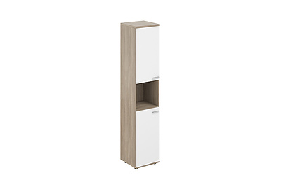 Шкаф для документов высокий с нишей левый Sigma SG.866.OD.WH.WH.L - фото товара 1 из 3