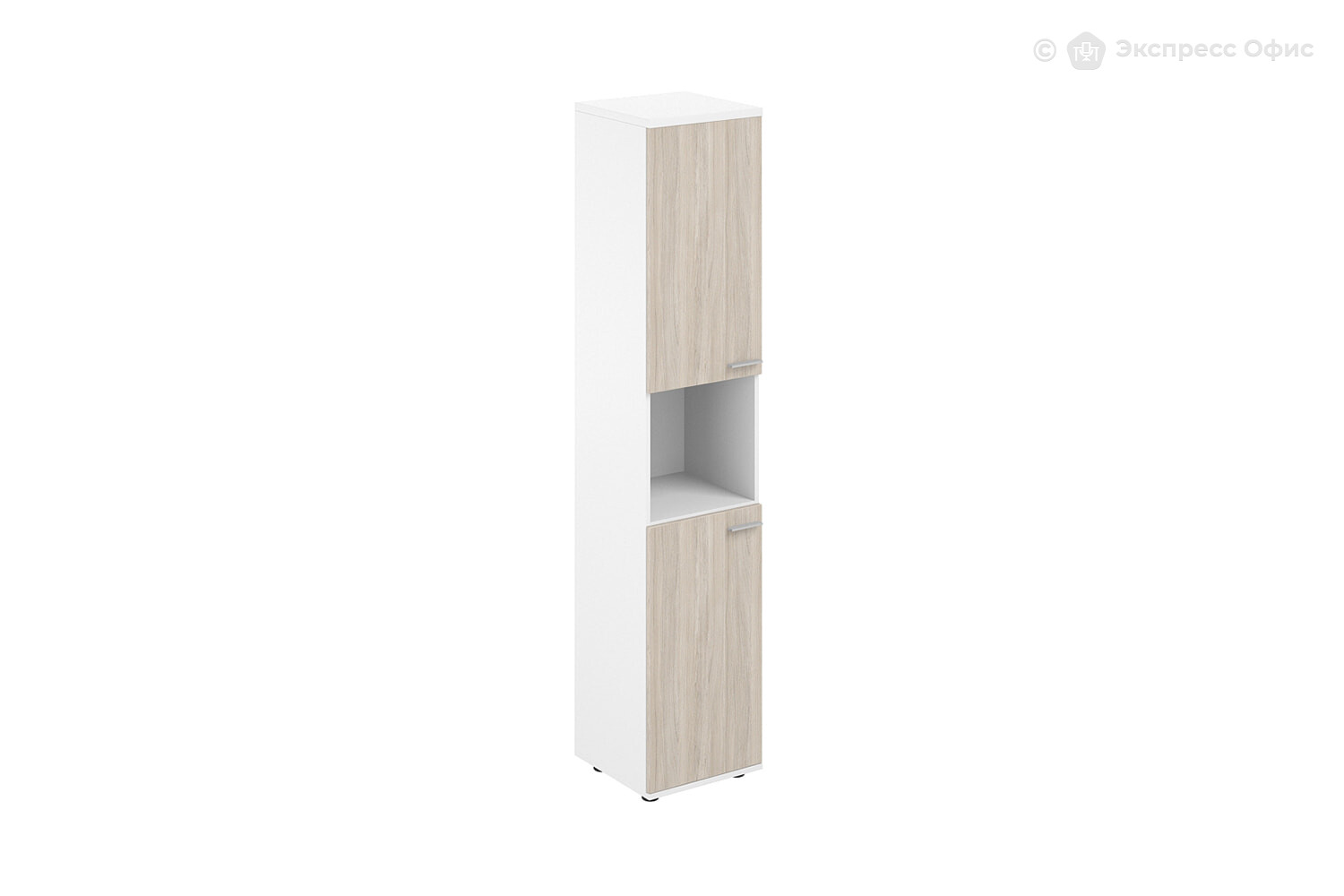 Шкаф для документов высокий с нишей левый Sigma SG.866.WH.OL.OL.L - фото товара 1 из 3