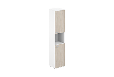 Шкаф для документов высокий с нишей правый Sigma SG.866.WH.OL.OL.R - фото товара 1 из 3