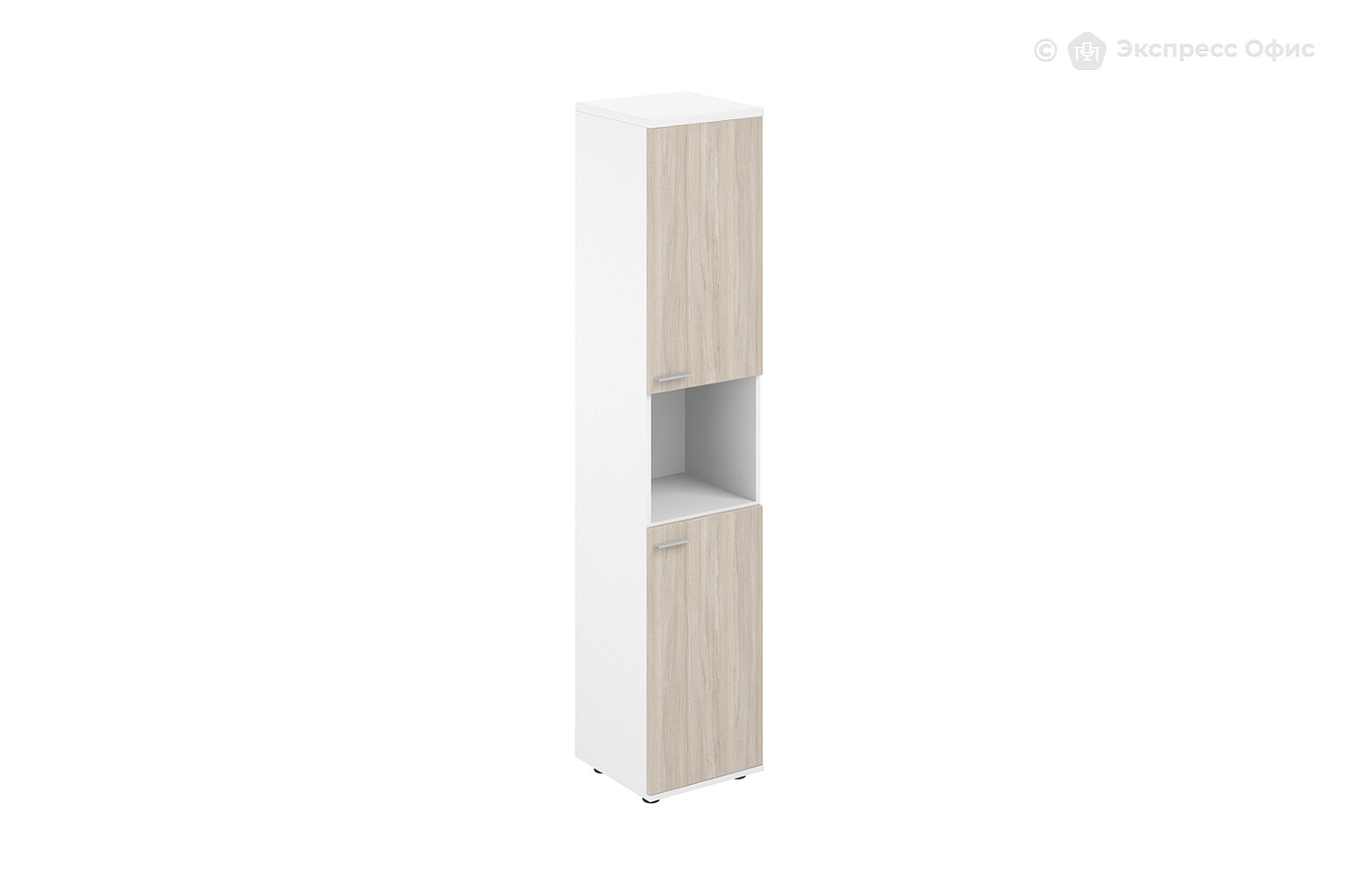 Шкаф для документов высокий с нишей правый Sigma SG.866.WH.OL.OL.R - фото товара 1 из 3