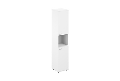 Шкаф для документов высокий с нишей правый Sigma SG.866.WH.WH.WH.R - фото товара 1 из 2