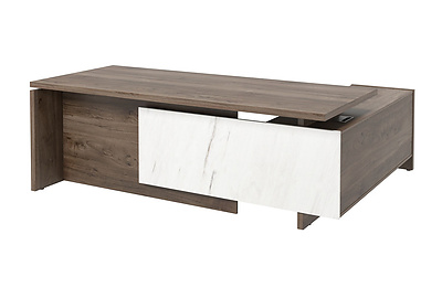 Стол для руководителя с опорной тумбой Festus FB-121L.GG - фото товара 2 из 4