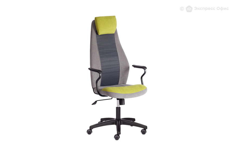  Кресло офисное Aviator 21646 Ткань флок олива/Ткань флок серый - фото товара 1 из 3