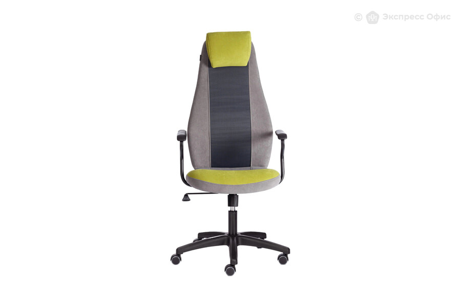  Кресло офисное Aviator 21646 Ткань флок олива/Ткань флок серый - фото товара 2 из 3