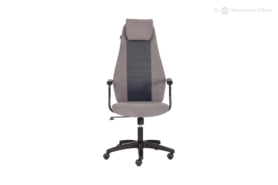  Кресло офисное Aviator 21644 Велюр светло-серый/Ткань флок серый - фото товара 2 из 3