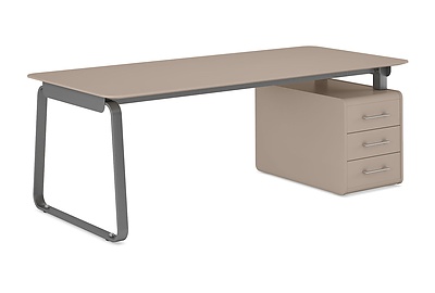 Стол для руководителя с опорной тумбой Genesis JNS105 - фото товара 1 из 2