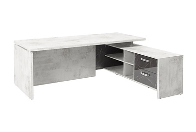 Стол для руководителя с опорной тумбой Festus FI-121R.GG - фото товара 1 из 4