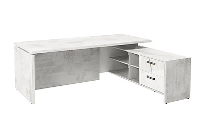 Стол для руководителя с опорной тумбой Festus FI-121R.GG - фото товара 1 из 4