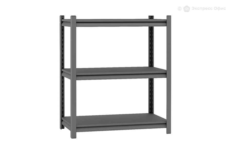  Стеллаж на металлокаркасе Everest Beamy Luxe STBL40/60/90/3 Графит металл/Графит ЛДСП - фото товара 1 из 1