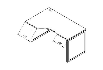 Стол письменный эргономичный левый Xten QP XQPCET 149(L) - фото товара 2 из 5
