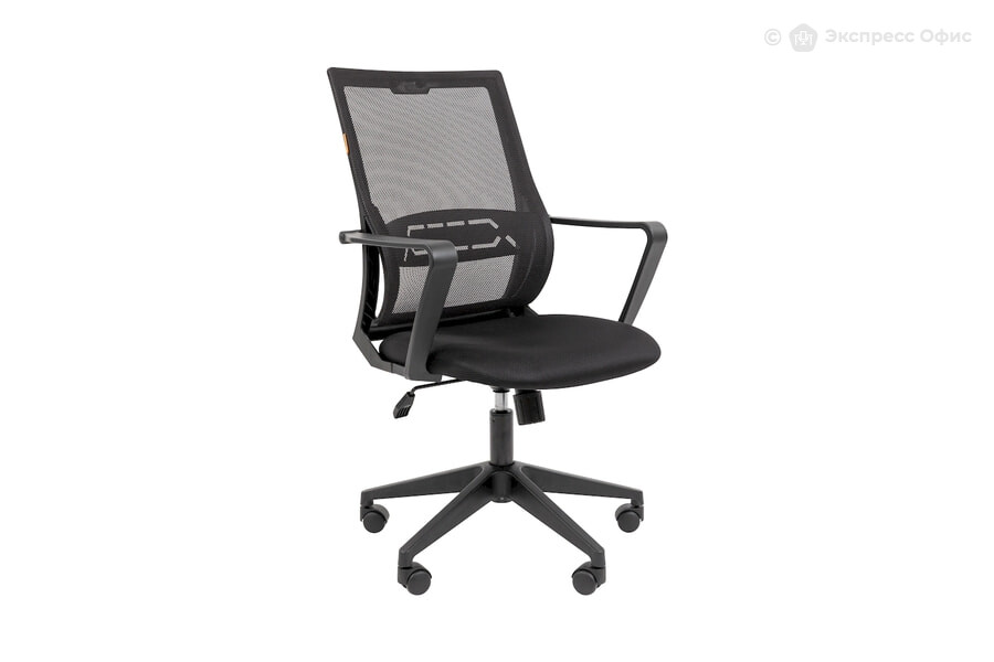  Кресло офисное Chairman 545 Ткань TW-11 черная/Сетка черная - фото товара 1 из 3