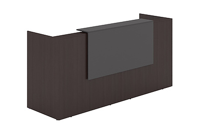 Стойка ресепшен прямая с фартуком и подсветкой Lounge 1КР-ДС.001.1 - фото товара 1 из 4
