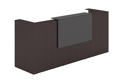 Стойка ресепшен прямая с фартуком и подсветкой Lounge 1КР-ДС.201.1 - фото товара 1 из 4
