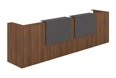 Стойка ресепшен прямая с фартуком и подсветкой Lounge 1КР-ДС.202.1 - фото товара 1 из 4