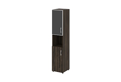 Шкаф для документов левый Yalta LT.SU-1.4 R (L) black - фото товара 1 из 3