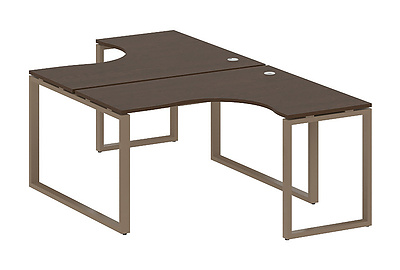 Стол-бенч двойной криволинейный Metal system style БО.РАС-СА-2.3 - фото товара 1 из 3