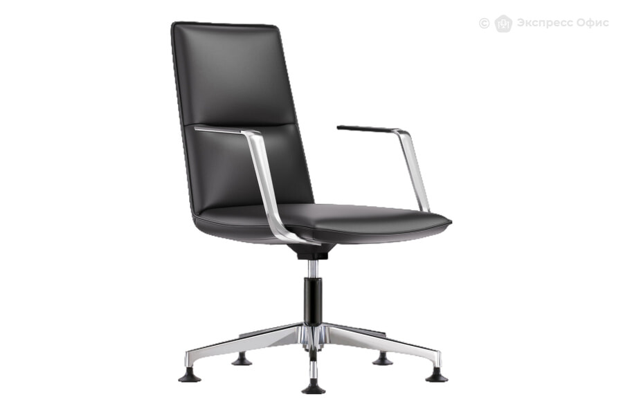  Кресло для руководителя Aulenti CAL72BC Кожа черная (TP-LZ11) - фото товара 1 из 1