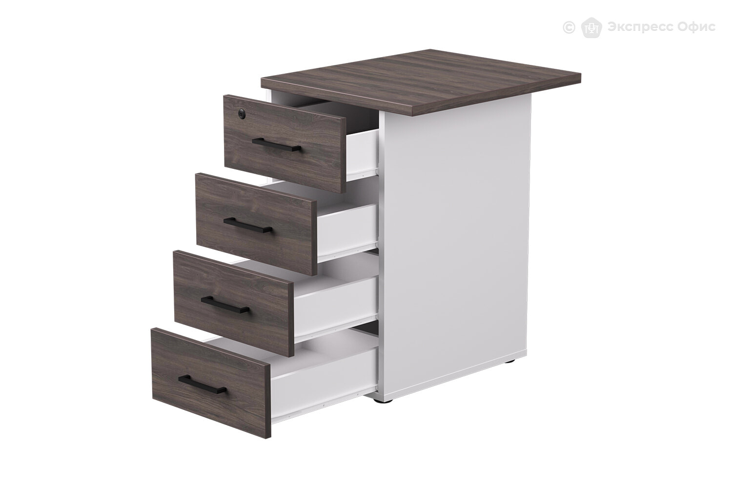 Тумба для документов приставная с топом EVO 254T1203W3DK - фото товара 2 из 4