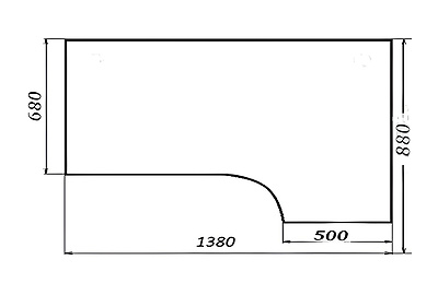 Стол письменный эргономичный левый Alba AL-1.4L - фото товара 2 из 4