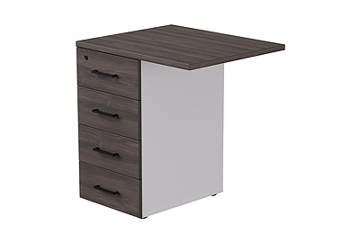 Тумба для документов приставная с топом EVO 254T2203W3DK - фото товара 1 из 4