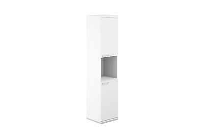 Шкаф для документов высокий с нишей Allegro AG.219.WH.WH.WH.WH.R - фото товара 1 из 2