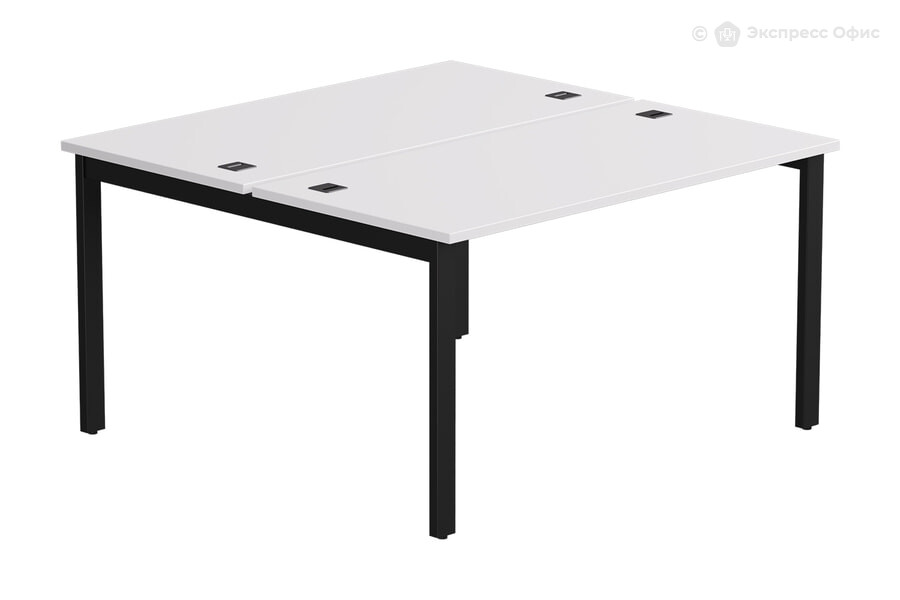  Стол-бенч на 2 места EVO 254S019W39005 Белый/Металл черный - фото товара 1 из 3
