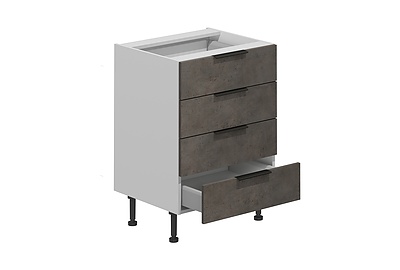 Шкаф кухонный (4 ящика) VOK B4DW_72_60 - фото товара 1 из 3