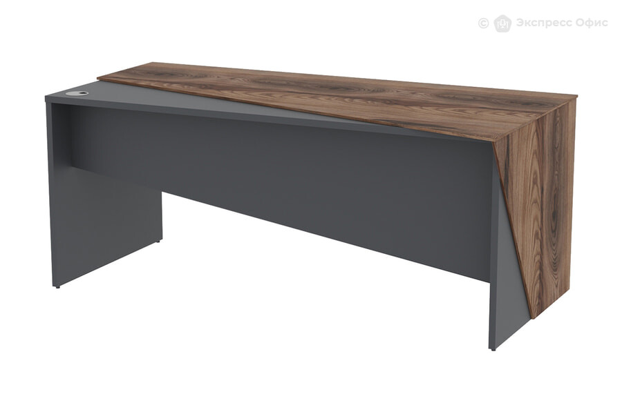  Стол для руководителя Nelson 22508 Дезира темная/Антрацит - фото товара 1 из 3
