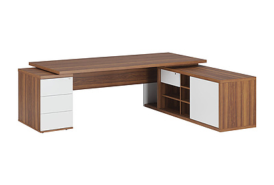 Стол для руководителя на креденции и тумбе правый Zion ZIO28510931 - фото товара 1 из 3