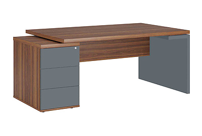 Стол для руководителя на опорной тумбе левый Zion ZIO28511439 - фото товара 1 из 3