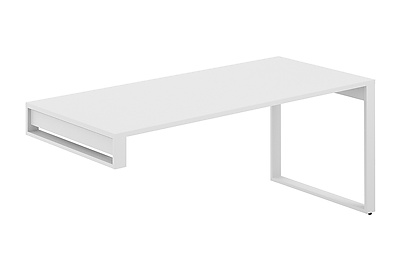 Стол для руководителя на опорную тумбу Allegro cabinet AG.001.WH.72.WH - фото товара 1 из 3