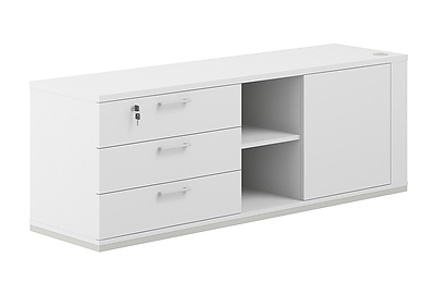 Тумба для документов опорная левая Allegro cabinet AG.295.WH.WH.WH.L - фото товара 1 из 2