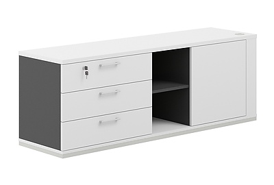 Тумба для документов опорная левая Allegro cabinet AG.295.AN.WH.WH.L - фото товара 1 из 3