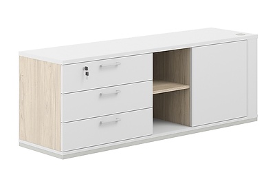 Тумба для документов опорная левая Allegro cabinet AG.295.AR.WH.WH.L - фото товара 1 из 3