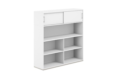 Стеллаж комбо с антресолью и экраном Allegro AG.252.110.672.WH - фото товара 1 из 2