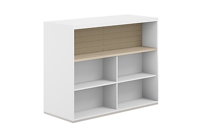 Стеллаж комбо с топом и высоким тканевым экраном Allegro AG.255.201.665.BG - фото товара 1 из 3