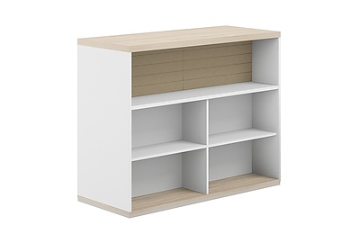 Стеллаж комбо с топом и высоким тканевым экраном Allegro AG.255.302.665.BG - фото товара 1 из 3