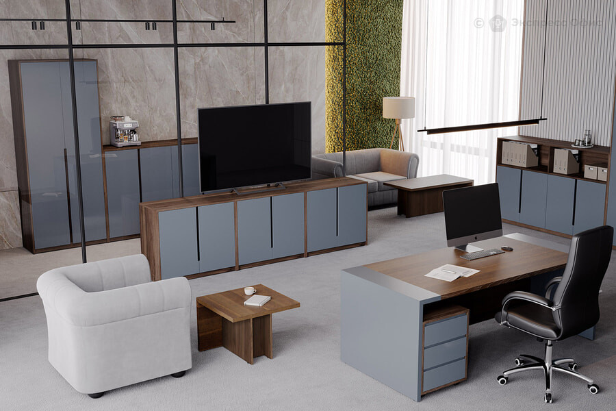 Кабинет руководителя Artwood (P) Дуб капучино/Антрацит - фото товара 1 из 5