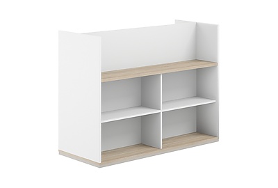 Стеллаж комбо с экраном Allegro AG.256.400.676.WH - фото товара 1 из 3
