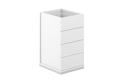 Тумба для документов приставная без топа Allegro AG.282.WH.WH.WH - фото товара 1 из 2