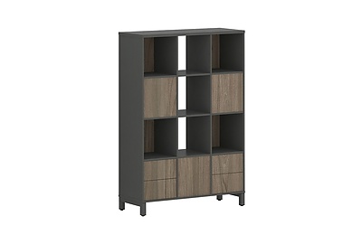 Стеллаж-перегородка двухсторонний четырёхъярусный Style Project SN.NSD-431 - фото товара 1 из 6