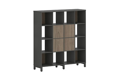 Стеллаж-перегородка двухсторонний четырёхъярусный Style Project SN.NSD-441 - фото товара 1 из 6
