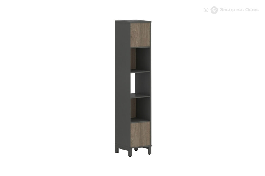  Стеллаж-перегородка двухсторонний пятиярусный Style Project SN.NSD-511 Антрацит/Вяз благородный/Металл антрацит - фото товара 1 из 3