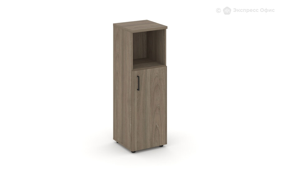  Шкаф для документов средний узкий Style Project SN.STU.E-201(R) Вяз благородный/Черный - фото товара 1 из 1