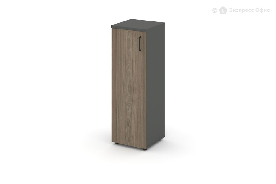  Шкаф для документов средний узкий Style Project SN.STU.E-204(L) Антрацит/Вяз благородный/Черный - фото товара 1 из 1