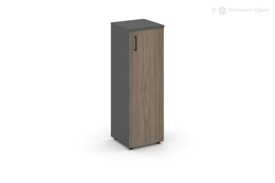  Шкаф для документов средний узкий Style Project SN.STU.E-204(R) Антрацит/Вяз благородный/Черный - фото товара 1 из 1