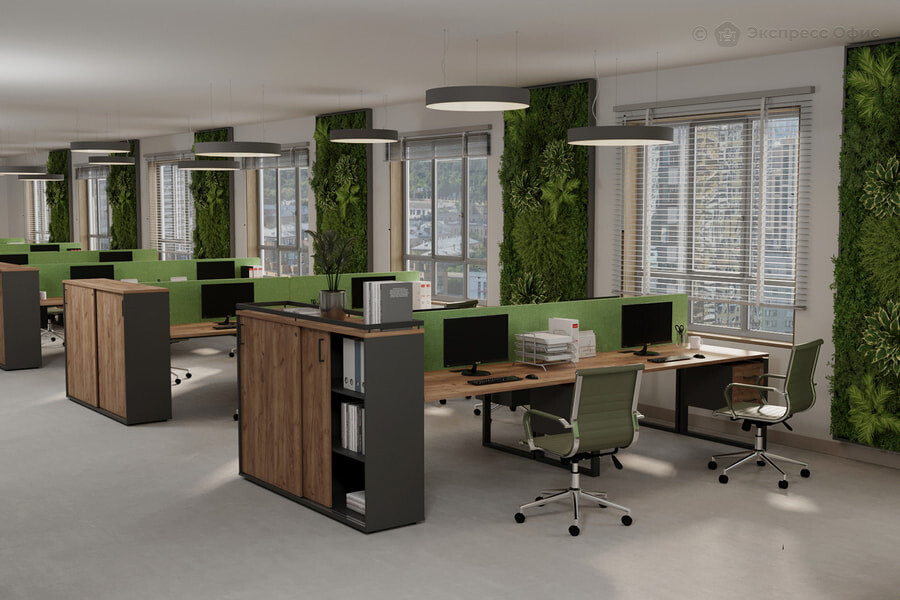 Офисная мебель для персонала Style project Дуб Табак/Антрацит - фото товара 1 из 13